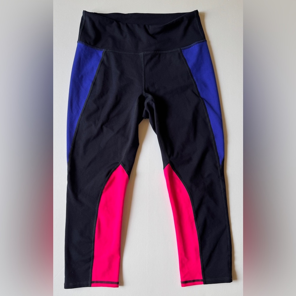 GapFit Colorblock Cropped Leggings Women’s Small EUC
